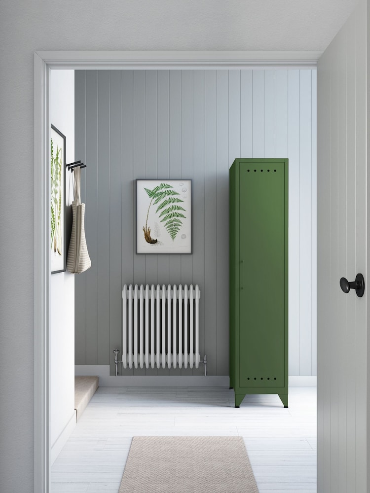 Bisley Olive Green Fern Locker with Three shelves - Image 1 of 3 Bisley Olive Green Fern Locker with Three shelves - Image 1 of 3