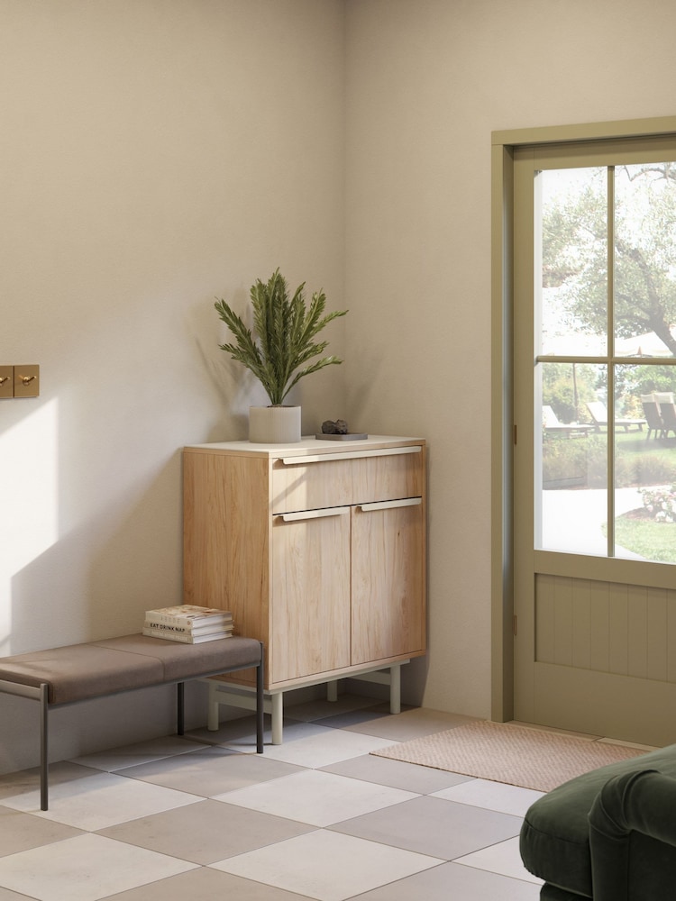 Bisley Chalk Finn 2 Door Sideboard With Drawer - Image 1 of 3 Bisley Chalk Finn 2 Door Sideboard With Drawer - Image 1 of 3