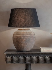 One.World Natural Lockton Spherical Table Lamp - Image 1 of 3
