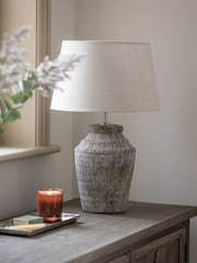 One.World Natural Bradwell Fluted Table Lamp - Image 2 of 3