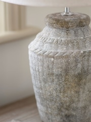 One.World Natural Bradwell Fluted Table Lamp - Image 3 of 3