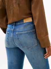 Tommy Hilfiger Blue Heritage Whiskered Mid Rise Bootcut Jeans - Image 4 of 5