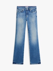 Tommy Hilfiger Blue Heritage Whiskered Mid Rise Bootcut Jeans - Image 5 of 5