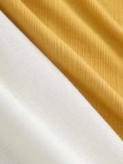 Yellow/White Sheer Layered Vest Top - Image 10 of 11