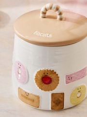 Multi Neutral Biscuit Icon Treat Jar - Image 3 of 4