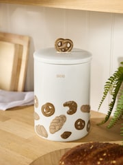 Natural Ceramic Bread Icon Bread Bin - Image 1 of 4
