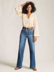Lands' End Alto Waisted Wide Leg Jeans - Imagen 1 de 7
