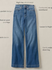 Lands' End Alto Waisted Wide Leg Jeans - Imagen 4 de 7