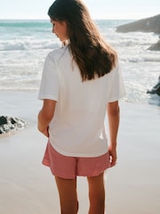 本色 - Graphic Bikini Short Sleeve Crew Neck T-Shirt - 圖片 3/7