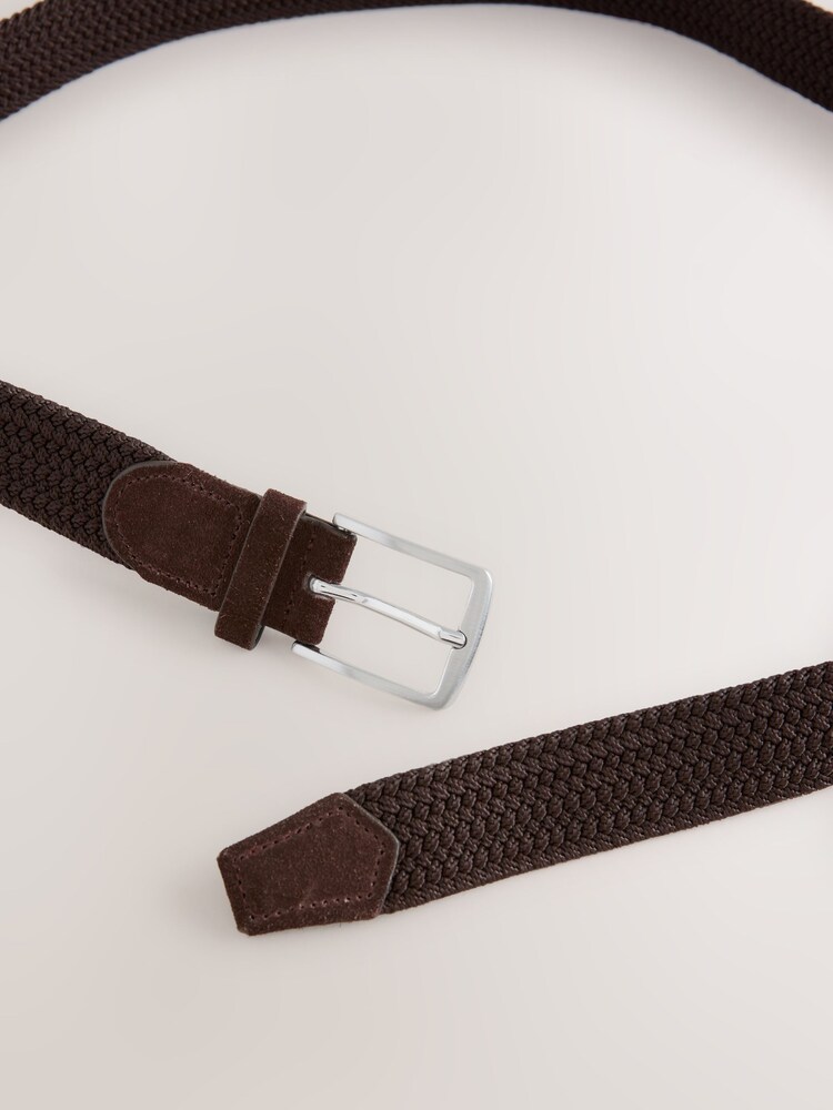 Brown Elasticated Motionflex Stretch Weave Belt - Image 4 of 4 Brown Elasticated Motionflex Stretch Weave Belt - Image 4 of 4
