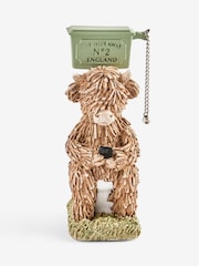 Natural Hamish the Highland Cow Bathroom Ornament - Image 3 of 4