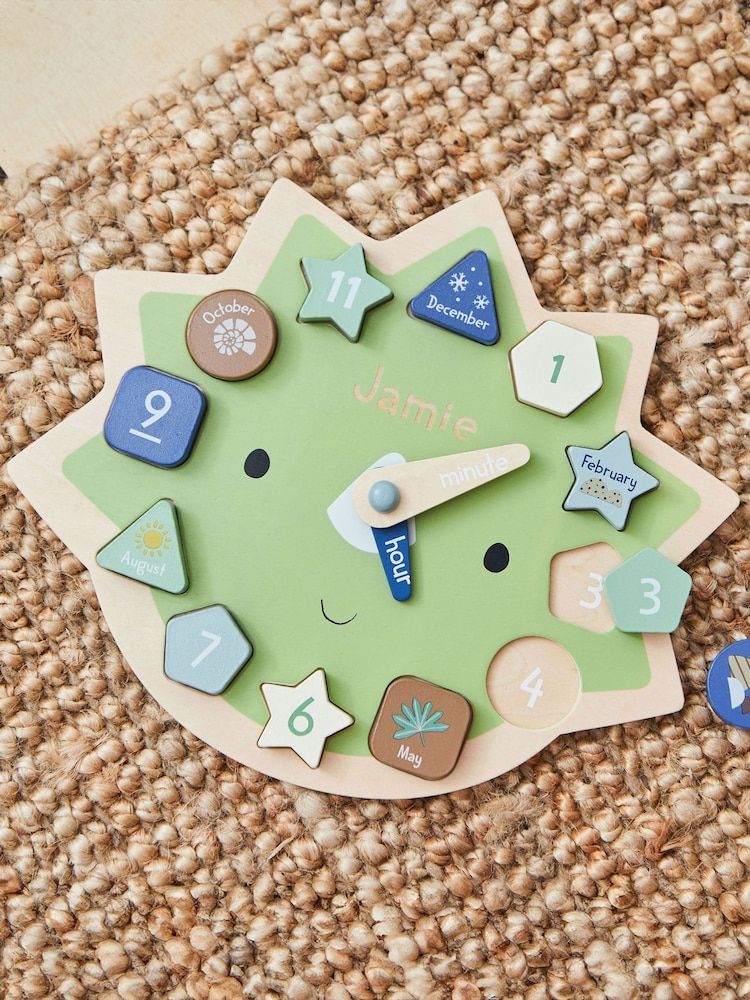 My 1st Years Personalised Dinosaur Clock Puzzle FSC® - Image 1 of 4 My 1st Years Personalised Dinosaur Clock Puzzle FSC® - Image 1 of 4