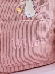 My 1st Years Personalised Flopsy™ Bunny Pink Cord Mini Backpack - Image 2 of 4