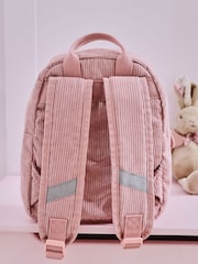 My 1st Years Personalised Flopsy™ Bunny Pink Cord Mini Backpack - Image 3 of 4