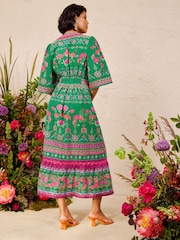 Love & Roses Ric Rac Detail Midi Dress - Imagen 6 de 6