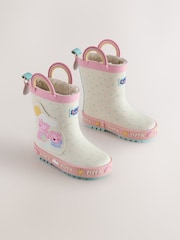 Cream Peppa Pig Handle Wellies - Image 1 of 5