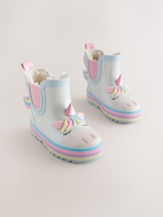White Unicorn Chelsea Wellies - Image 1 of 5