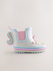 White Unicorn Chelsea Wellies - Image 2 of 5