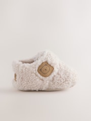 Cream Baby Cosy Touch Fasten Slippers (0-24mths) - Image 2 of 5