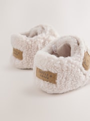 Cream Baby Cosy Touch Fasten Slippers (0-24mths) - Image 4 of 5