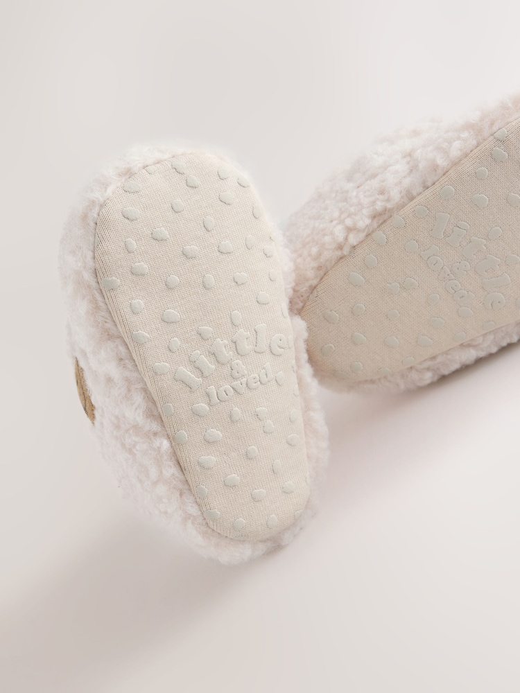 Cream Baby Cosy Touch Fasten Slippers (0-24mths) - Image 5 of 5 Cream Baby Cosy Touch Fasten Slippers (0-24mths) - Image 5 of 5