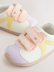 Multi Pastel Baby Touch Fastening Trainers (0-24mths) - Image 3 of 5