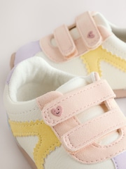 Multi Pastel Baby Touch Fastening Trainers (0-24mths) - Image 4 of 5