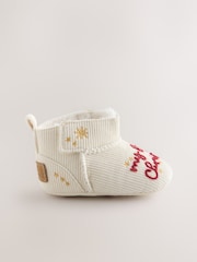 Neutral My First Christmas Baby Pull On Boots (0-18mths) - Image 2 of 7