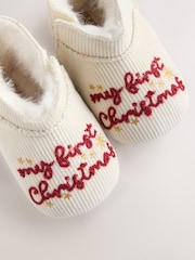 Neutral My First Christmas Baby Pull On Boots (0-18mths) - Image 6 of 7