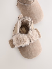 Mink Brown Suede Baby Pull-On Boots (0-24mths) - Image 4 of 5