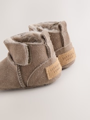 Mink Brown Suede Baby Pull-On Boots (0-24mths) - Image 5 of 5