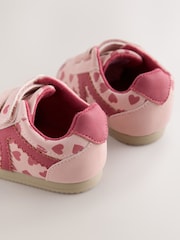 Pink/Red Hearts Baby Touch Fastening Trainers - Image 5 of 5