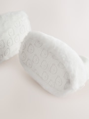 White Fur Bear Baby Sock Top Boots (0-18mths) - Image 5 of 5