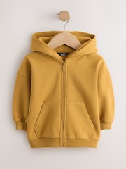 Yellow Soft Touch Zip Through Hoodie (3mths-7yrs) - Image 1 of 4