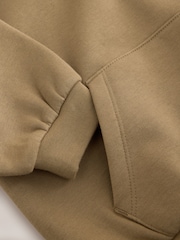Taupe Brown Printed Slogan Long Sleeve Hoodie (3mths-7yrs) - Image 7 of 8
