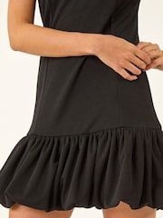 Roman Black Bubble Hem Mini Dress - Image 5 of 5