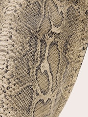 AllSaints White Ara Snake Tote - Image 3 of 5