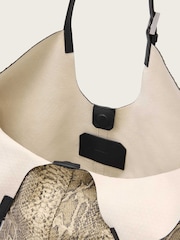 AllSaints White Ara Snake Tote - Image 5 of 5