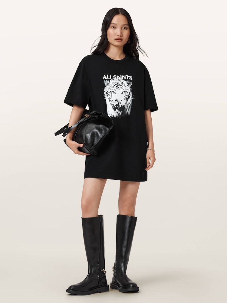 Buy AllSaints Black Static T-Shirt Dress from Next USA Buy AllSaints Black Static T-Shirt Dress from Next USA