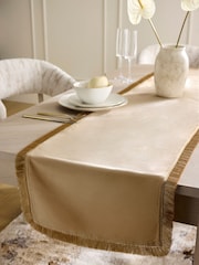 Velvet Fringed Table Runner - صورة 1 من 4