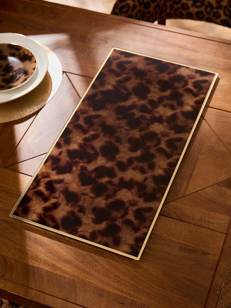 Tortoiseshell Effect Table Glass Centrepiece - Imagen 2 de 4 Tortoiseshell Effect Table Glass Centrepiece - Imagen 2 de 4