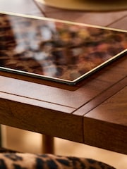 Tortoiseshell Effect Table Glass Centrepiece - Imagen 3 de 4