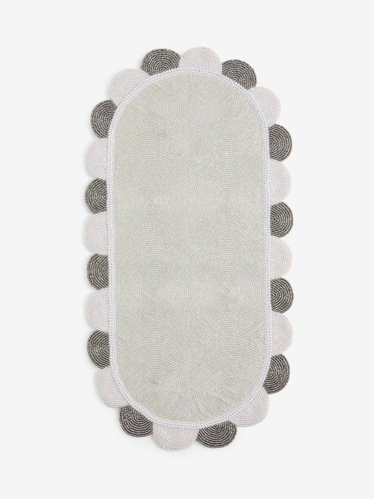 Pearl Beaded Scallop Table Centrepiece - Image 4 of 4 Pearl Beaded Scallop Table Centrepiece - Image 4 of 4
