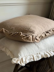 Ellenvale Interiors Cream Hallie Ruffle Cushion Cover - Image 5 of 6