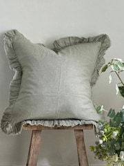 Ellenvale Interiors Sage Hallie Ruffle Cushion Cover - Image 1 of 5
