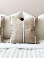 Ellenvale Interiors Beige India Stripe Cushion Cover - Image 1 of 3