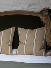 Ellenvale Interiors Beige India Stripe Cushion Cover - Image 2 of 3