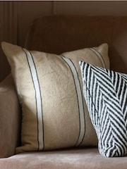 Ellenvale Interiors Beige India Stripe Cushion Cover - Image 3 of 3