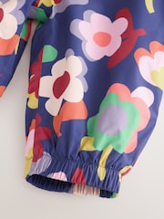 Navy Flowers Waterproof Printed Puddlesuit (3mths-7yrs) - Image 10 of 10
