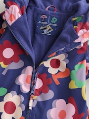 Navy Flowers Waterproof Printed Puddlesuit (3mths-7yrs) - Image 4 of 6
